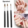 3/5PCS Acrylic Nail Brushes Set For Acrylic Powder Nail Glue Acrylic Application/Extension/Carving Nail Professional Brushes 15/ 2
