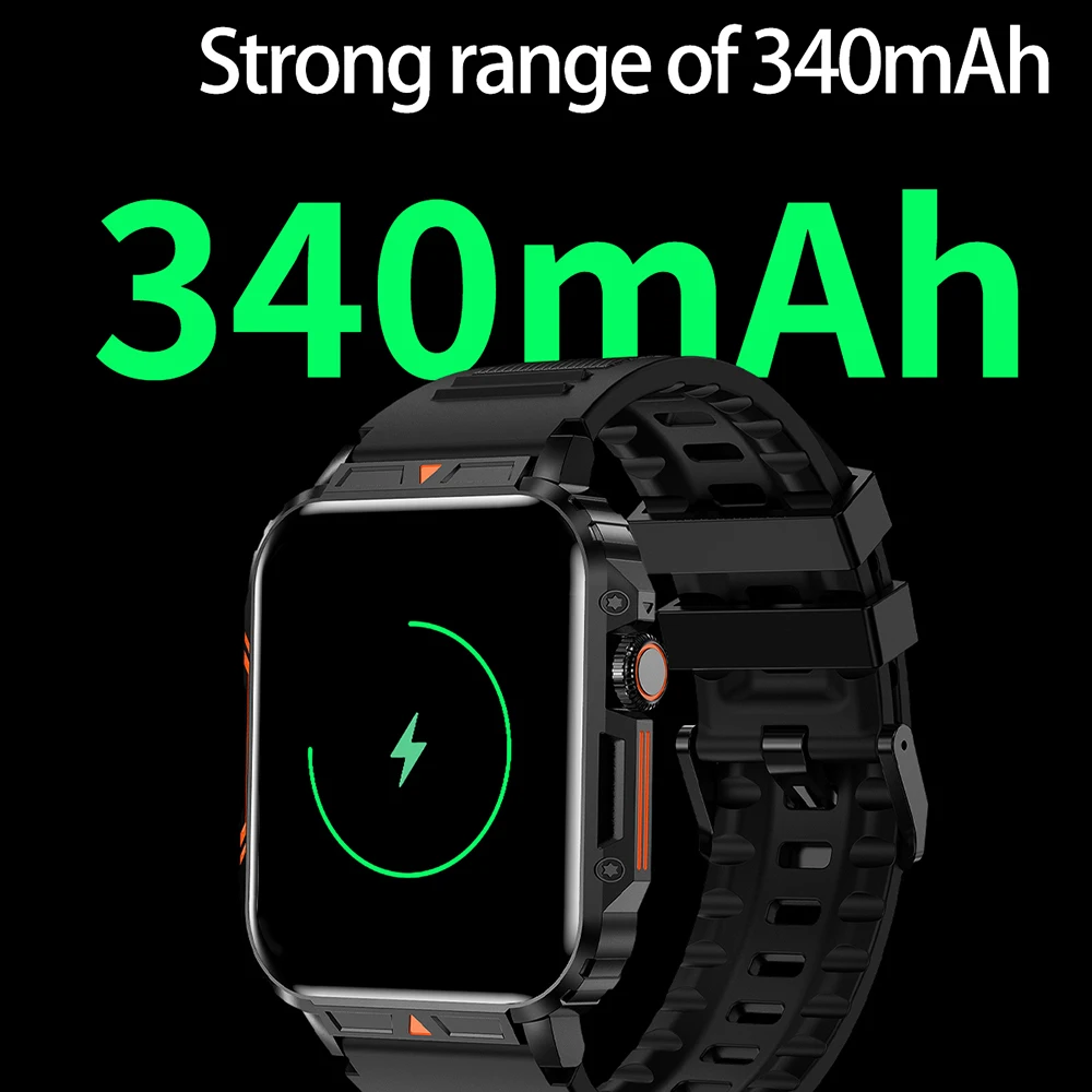 LEMFO   Ʈ ġ, 1.95 ġ HD ÷ Ʈġ, 2023100 +  , AI  340 Mah 뷮 ͸, IP68 