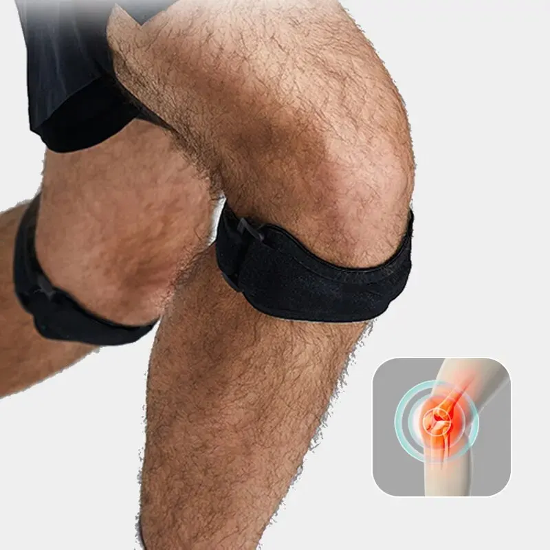 Neopreene Knee Protector Brace Patella Support Strap Free Size Adult Run Use for Pain Relief Adjustable Patellar Tendon Band knee support,patellar band,knee brace,knee wraps