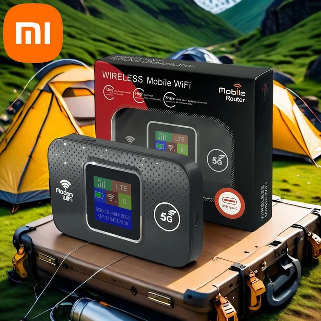 Xiaomi 4G 5G Wifi 6 Mobile Hotspot Router Support 10 Users With Sim Card Slot Wireless Router Portable Wifi Hotspot Home Travel 1