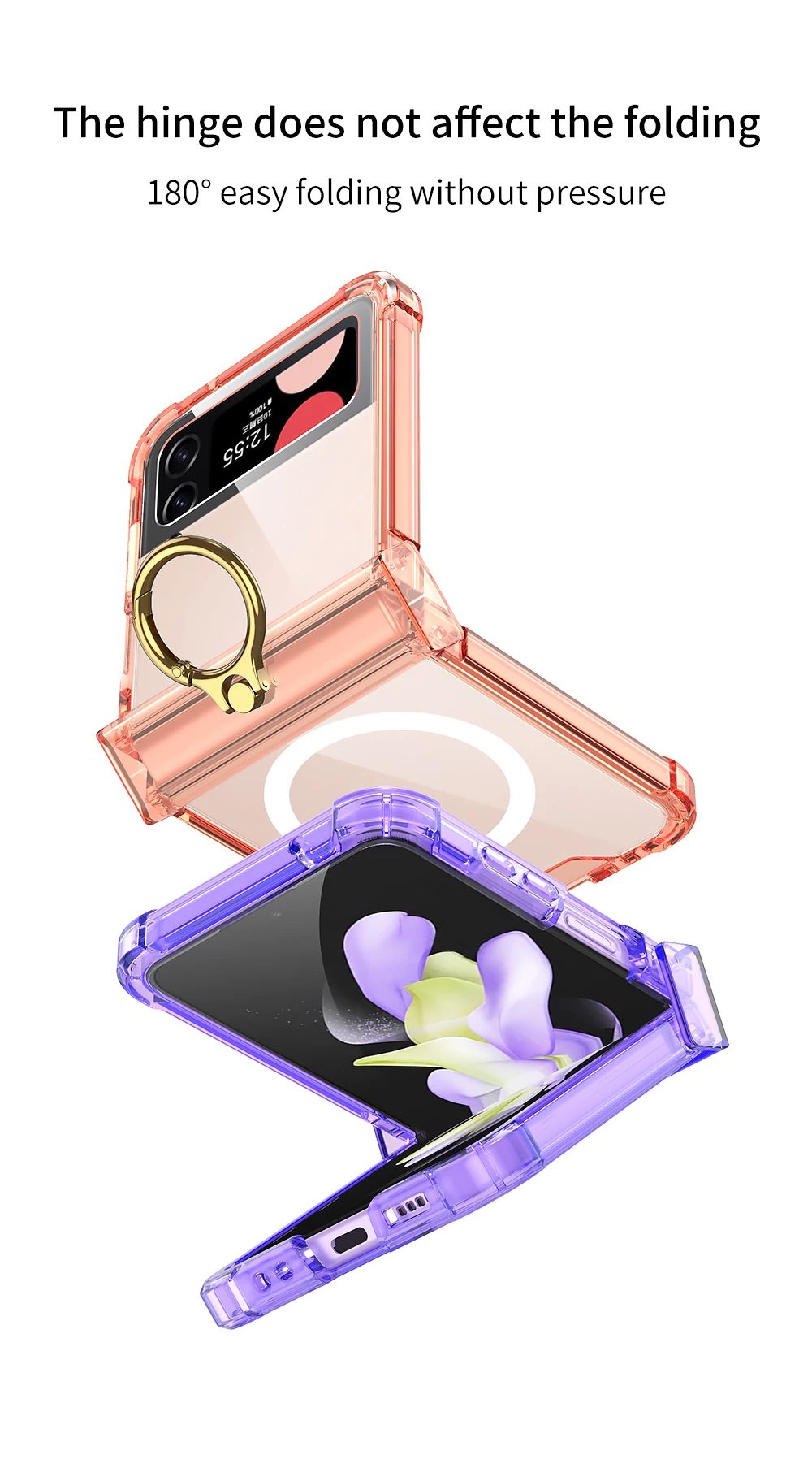 For Magsafe Wireless Charging Airbag Case For Samsung Galaxy Z Flip 3 4 All-incl