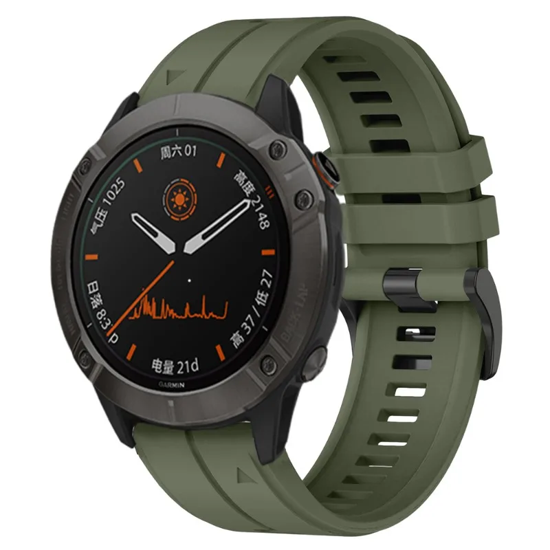 Silicone Outdoor Waterproof Watch Band with QuickFit Closure, Available in Multiple Sizes