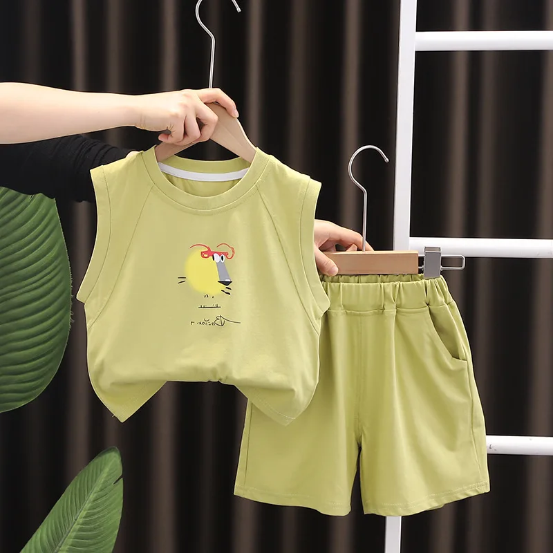 

Летняя одежда для малышей, одежда для детей, жилет и шорты с рисунком рыбы, комплекты одежды для мальчиков от 12 до 18 месяцев