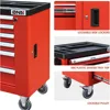 36" H X 30.5" W X 18"D Heavy Duty Lockable Slide Tool 6-Drawers Chest Rolling Tool Cart Cabinet with Keys 5