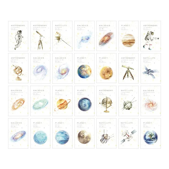 27/28pcs Cartoon Business Cards Birthday Hand Drawn Postcard MINI Message Card Flowers Envelope Postcards Student Stationary J