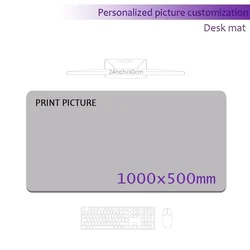 Pink Kawaii Anime Gaming Mouse Pad - Extra Large 600x350mm Desk Mat - 4mm (1000x500mm)