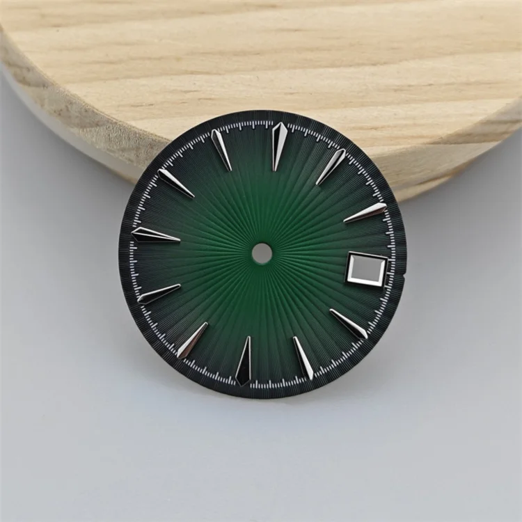 Radial Pattern 29mm Watch Dial with Single Date for Men's and Women's Watches