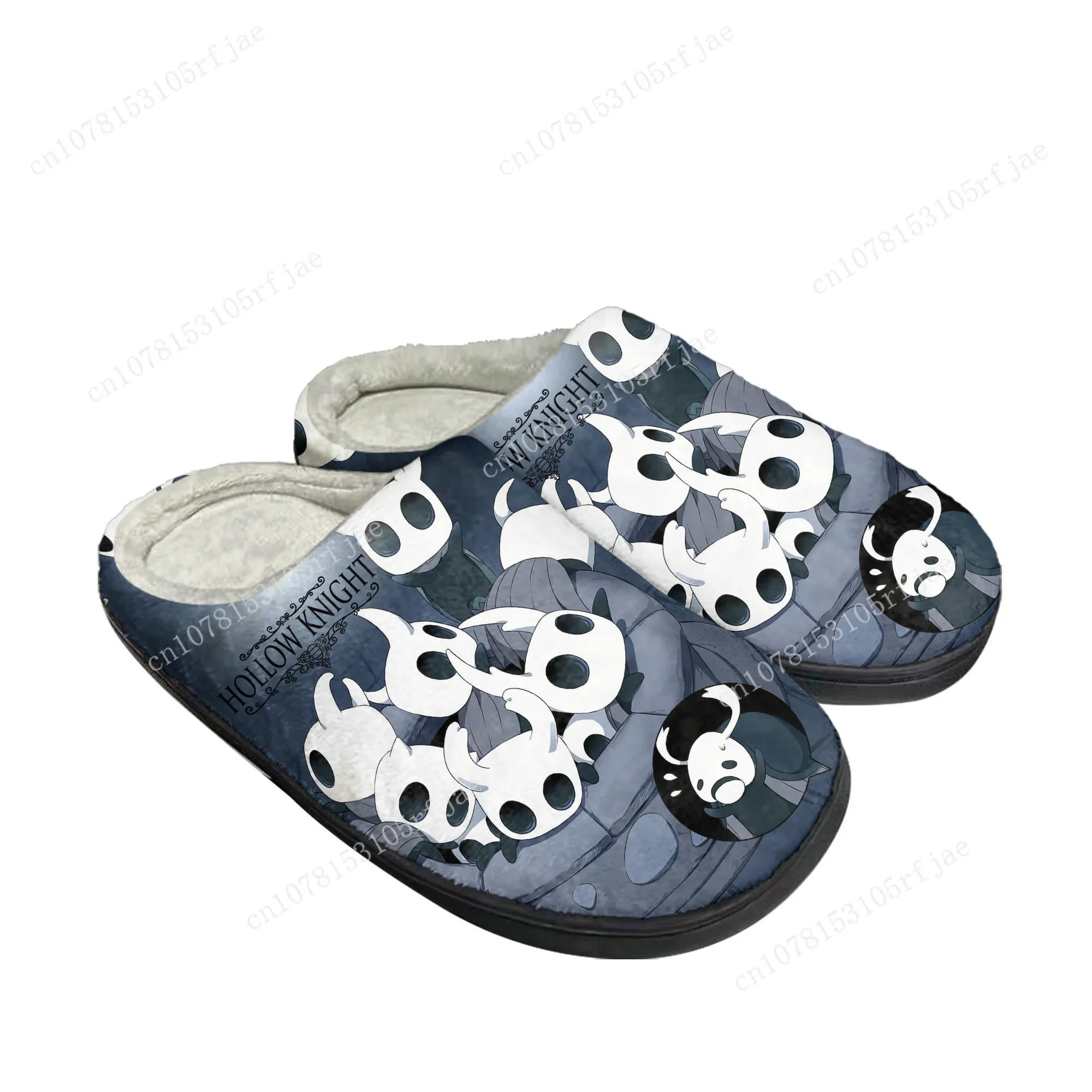 Cartoon Game Ghost Hollow Knight Home Cotton Slippers Men Women Plush Bedroom Casual Keep Warm Shoes Fashion Tailor Made Slipper