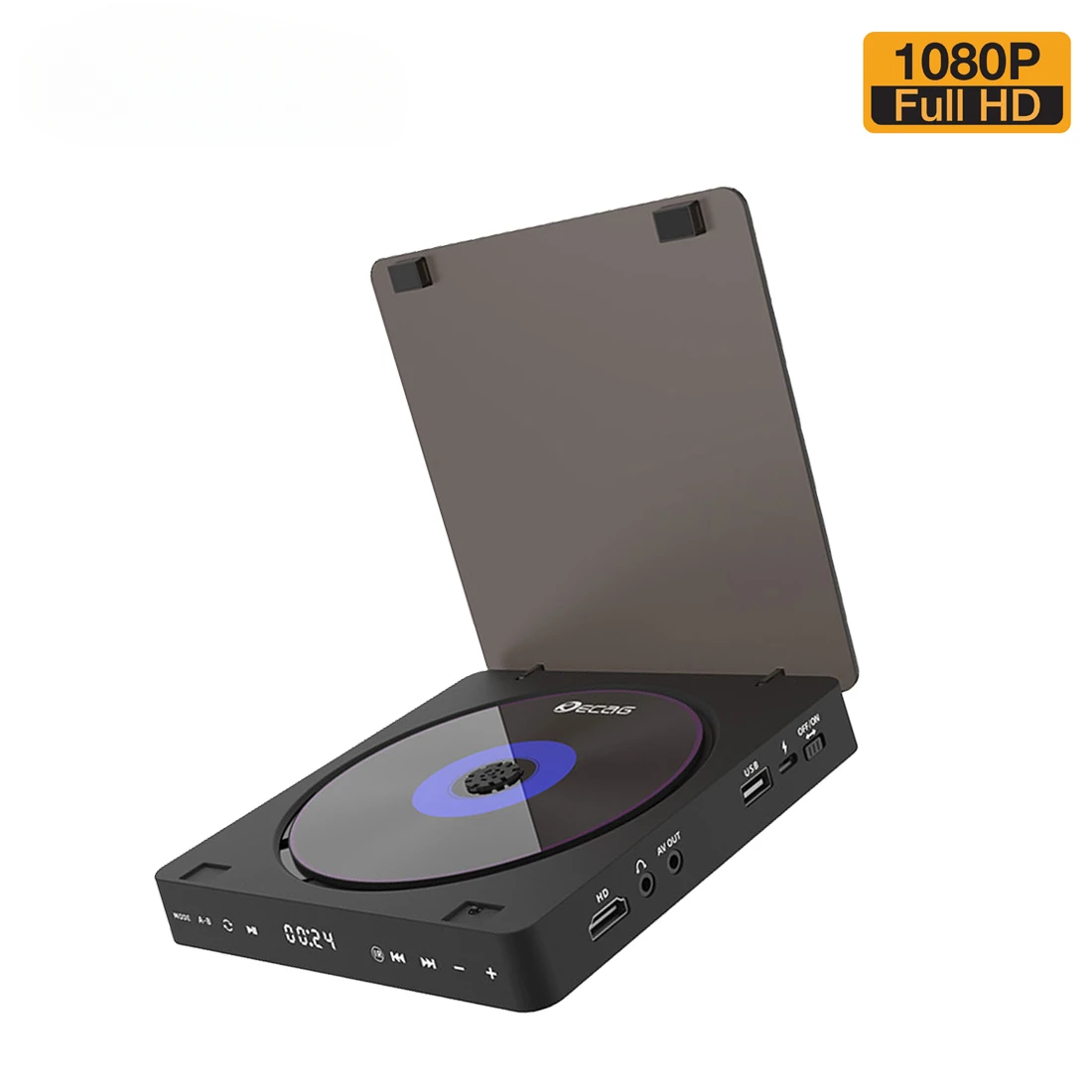 Lettore Dvd Ad Alta Definizione Home Dvd Playertvbox Lettore A Disco Connessione Hdmi Av Con Ingresso Usb Uscita Cuffie Touch Led Screen