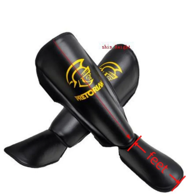 1 Pair MMA Kickboxing Muay Thai Shin Guards Sanda WushuTraining Equipment Leg Pads Leggings Support Protector Insteps DEO