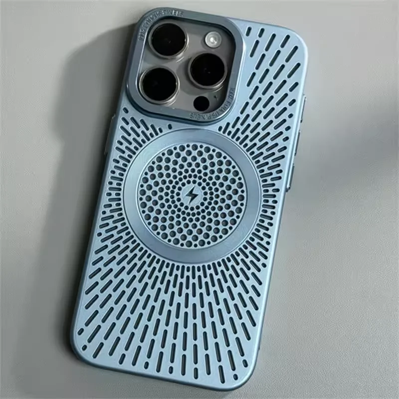 Sleek Ultra Slim Heat-Breathable Magnetic Phone Case with Lens Overlay
