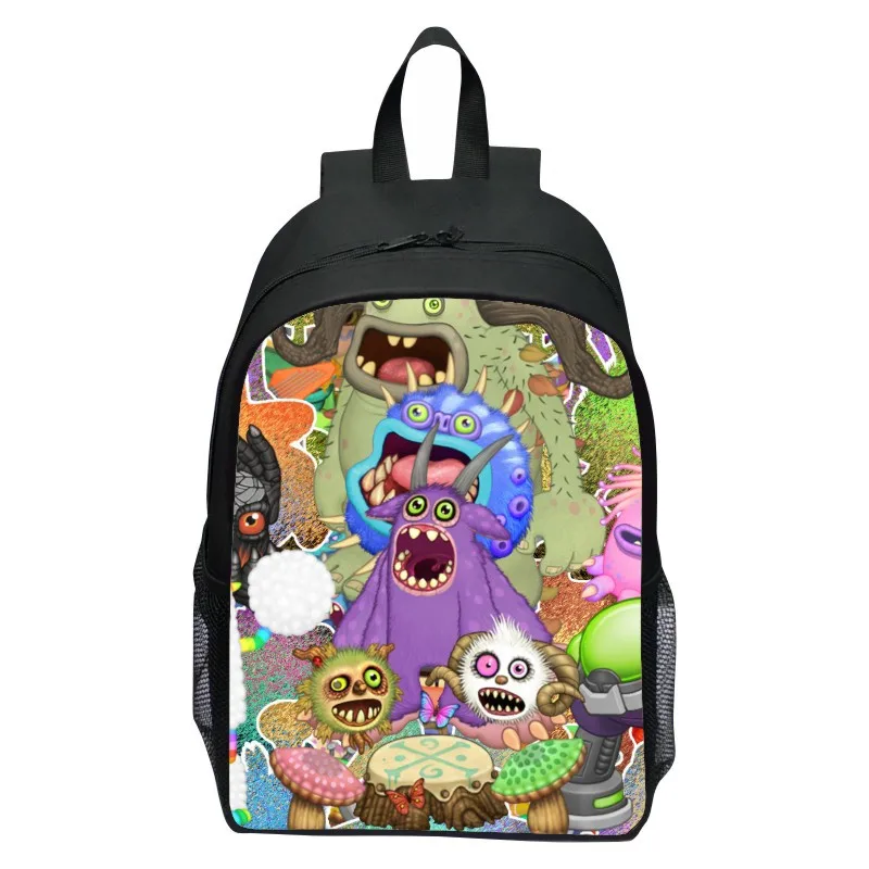 New Product Printed My Singing Monster Backpack Cartoon Backpack Primary School Grade 5