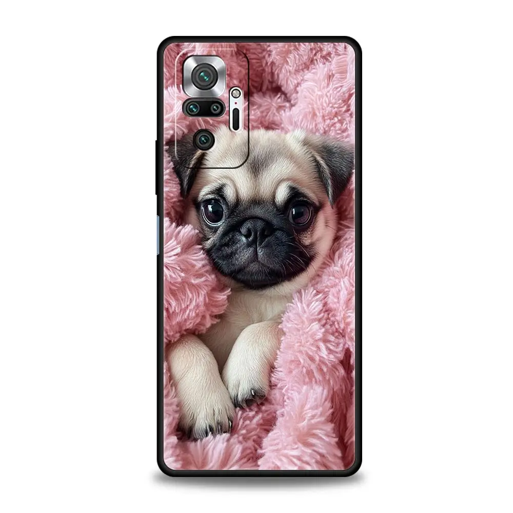 Cute Pug Dog Soft TPU Phone Case