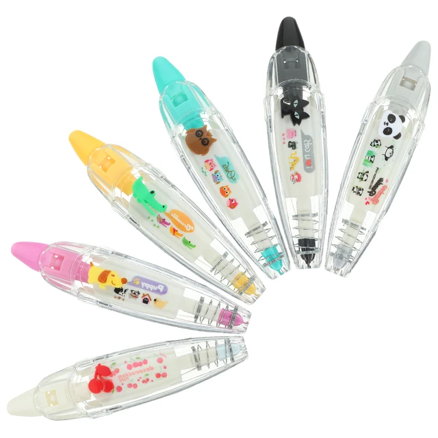 6 Pcs Lace Correction Tape Corrective Press Decorative Pen Puppy Scrapbook  Pens Scrapbooking Plastic DIY Student Use Cute - AliExpress