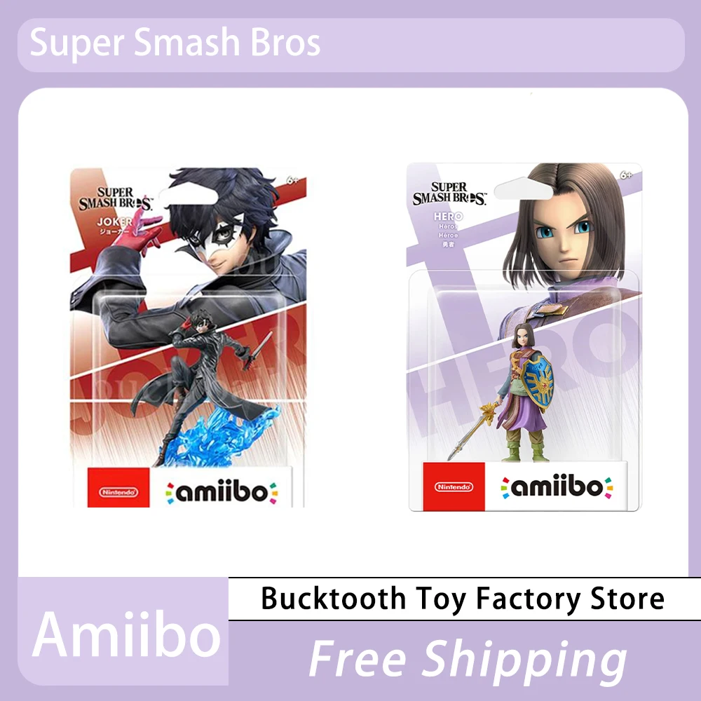 

Original Amiibo Super Smash Bros 8cm Anime Figure Joker And Hero Figure NFC Game Figurine Model Statue Collection Kids Toy Gift