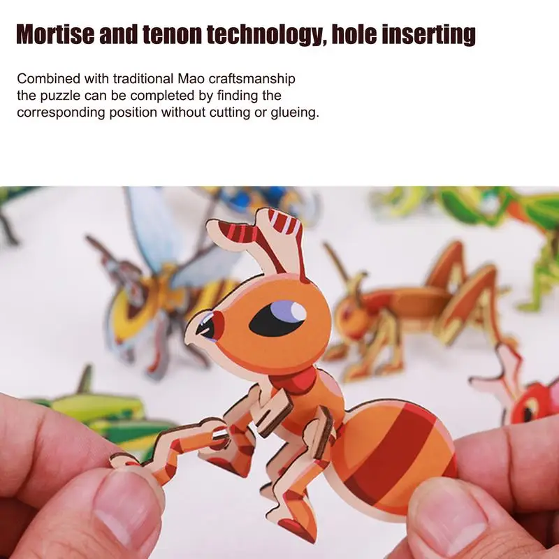 Рисунок 2 - Деревянная 3D головоломка в виде насекомых