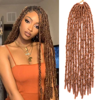 Butterfly Faux Locs Crochet Goddess Braids Pre looped Distressed Butterfly Soft Locs Crochet Dreadlocks Synthetic Hair Extension