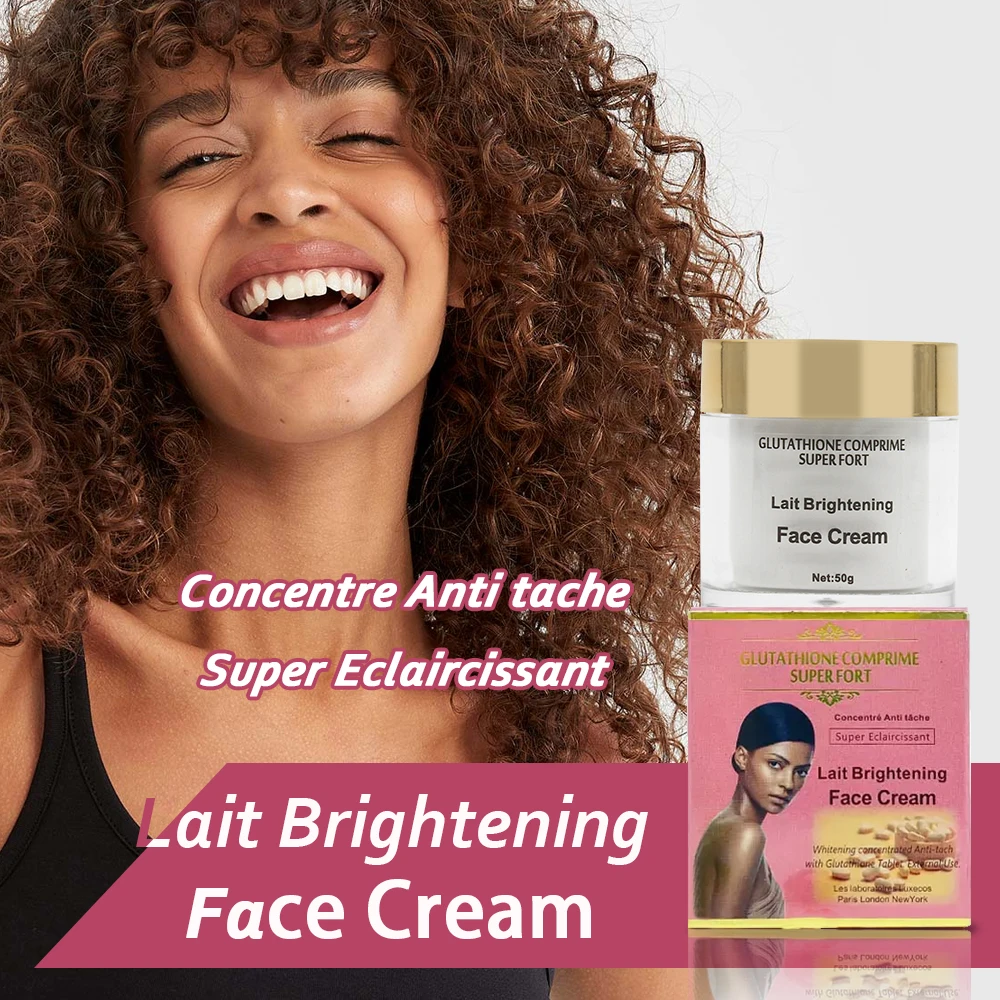 Crème Super Éclaircissante Au Glutathion 50g, Crème Hydratante Pour