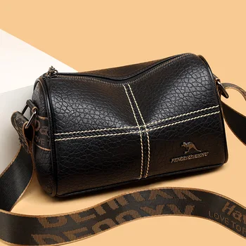 Borsa Boston Testurizzata, Semplice e Versatile, Borsa a Tracolla di Nicchia, Borsa Messenger di Alta Gamma per il Commercio Transfrontaliero, Borsa Piccola Raffinata