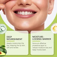OUHOE Avocado Lip Balm Moisturizing Exfoliating Softening Dead Skin Lip Balm Smooth Lips Keep Lip Skin Soft and Delicate 2