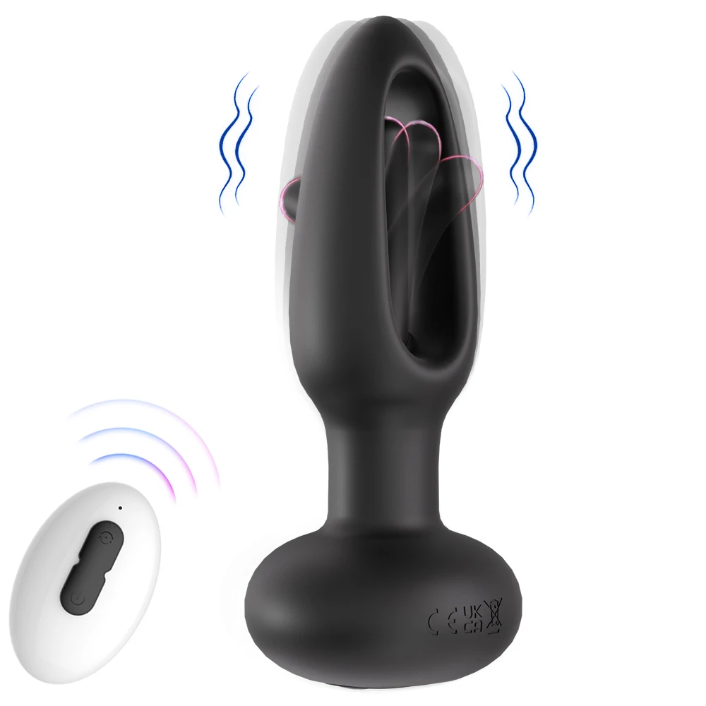 Fernbedienung Klopfte Prostata-massagegerät Vibrator Butt Plug für Männer Vibrierender Anal Plug Männlich Erwachsener Arsch Sex Spielzeug für Paare Homosexuell