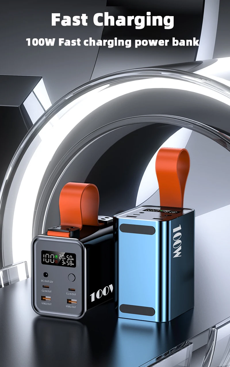 60000mAh Large Capacity Power Bank Station 100W PD DC Fast
