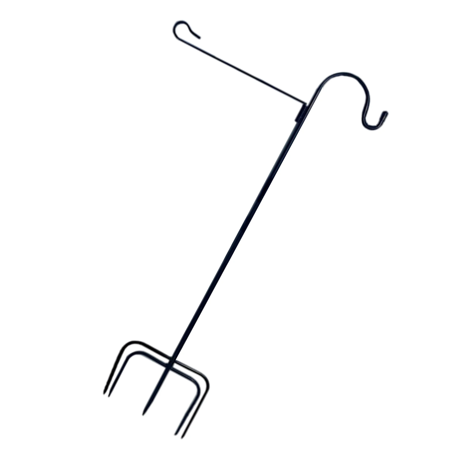 Garden Flag Stand Garden Pole For Flag Outdoor Lawn Flagpole Stake 3-Piece Collapsible Pole Stable 5 Prong Bases 38in Height