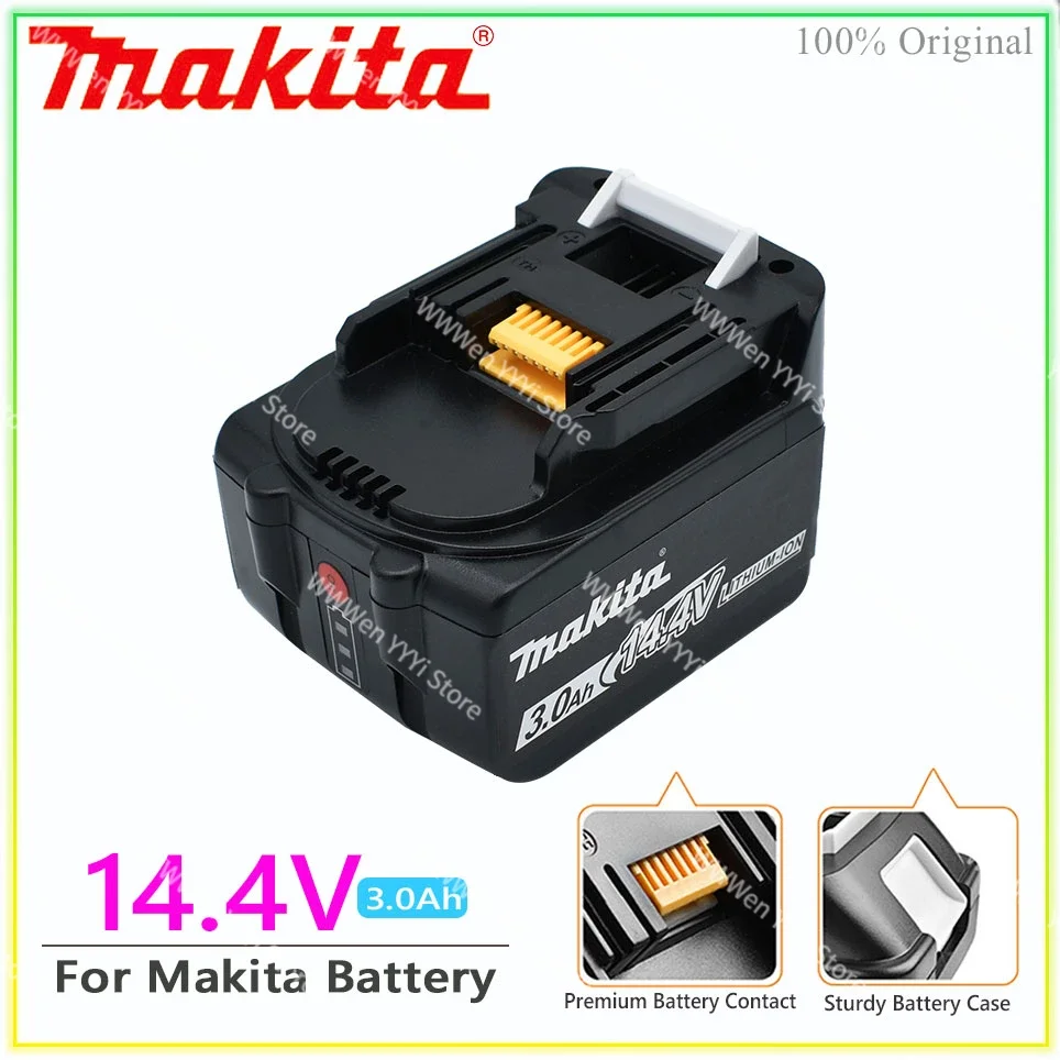 

14.4V Makita 3000mAh BL1430 BL1415 BL1440 196875-4 194558-0 195444-8 3.0Ah 14.4V Makita rechargeable battery for LED indicator