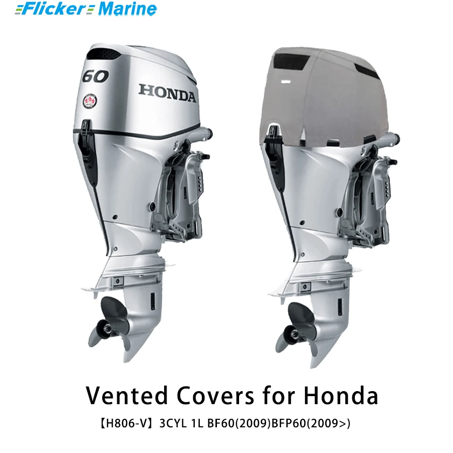 Flickermarine Ventilation Covers for Honda 60hp Outboard Engines BF60(2009)BFP60(2009)