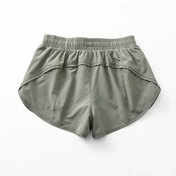 Lemon Women Biker Shorts Mesh workout Shorts Tennis Female Sport Trend High Waist Gym Running Fake Two Pants Training Clothes