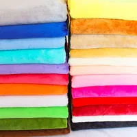 75*45cm Solid Color Short Plush Polyester Fabric Soft Diy Handmade Sewing Toy Dolls Cloth Cushion Sofa Blanket Textile Material