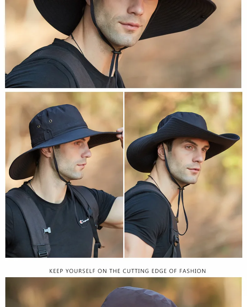 Sombrero de Montañismo de tela impermeable para hombre, sombreros