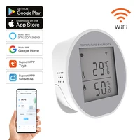 Tuya WIFI Temperature Humidity Sensor Indoor Hygrometer Thermometer Detector Smart Life App Support Alexa Google Home