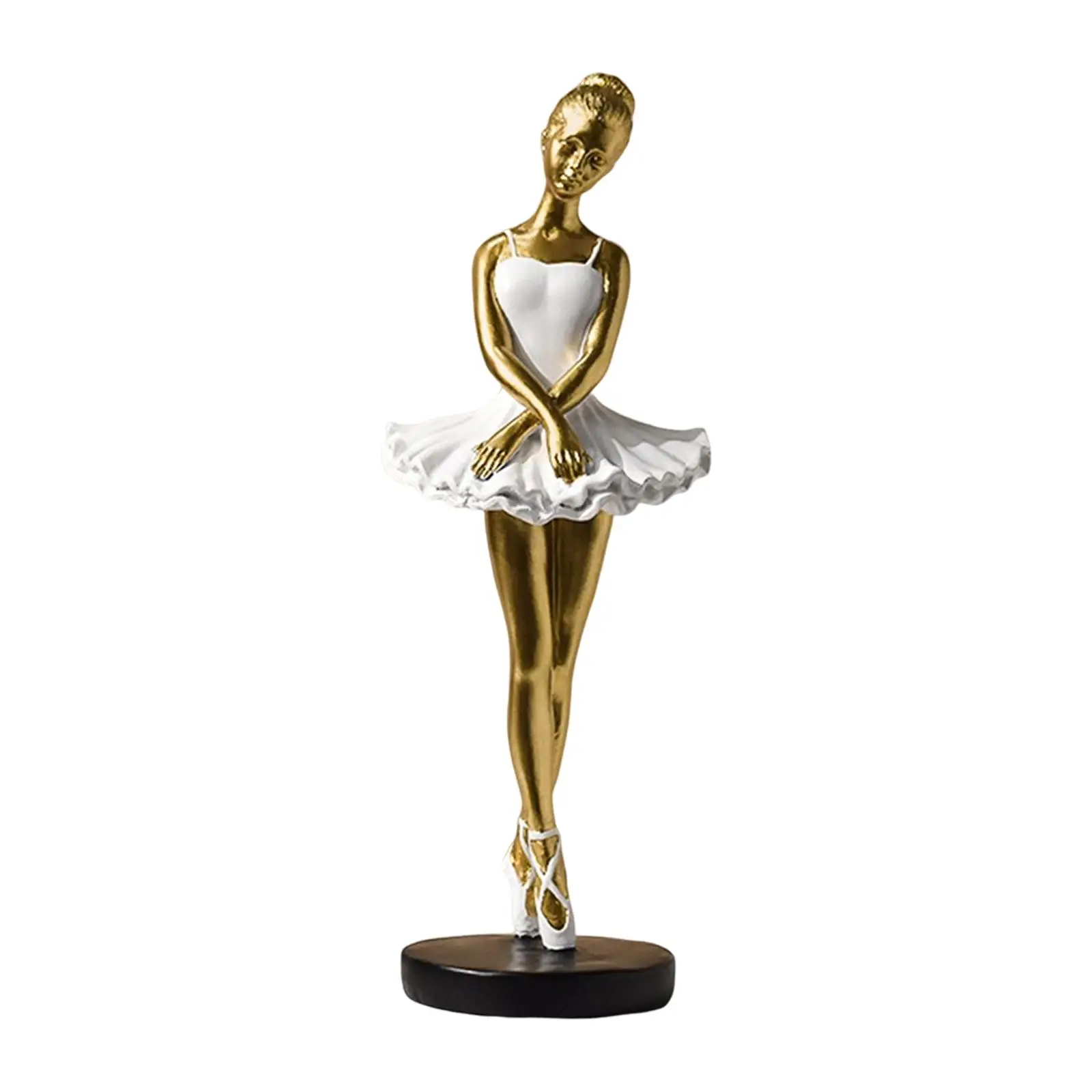 Graceful Ballerina Resin Dance Sculpture