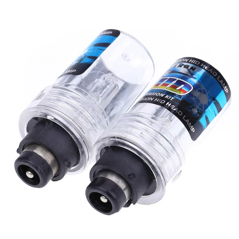 2PCS/Lot Car Headlight Bulb D2S D4S 4300K 6000K 8000K 10000K White hot selling HID Xenon lamp With Metal Bracket Protection