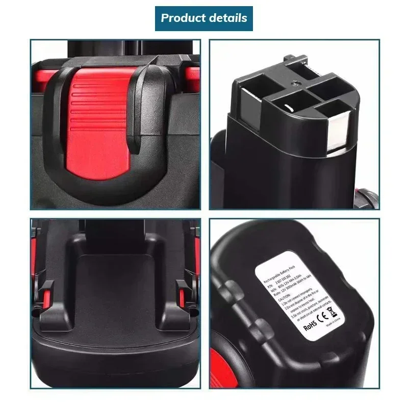 

Daikala For Bosch 12V 4.8Ah PSR 1200 Rechargeable Battery GSR 12V AHS GSB GSR 12 VE-2 BAT043 BAT045 BAT046 BAT049 BAT120 BAT139