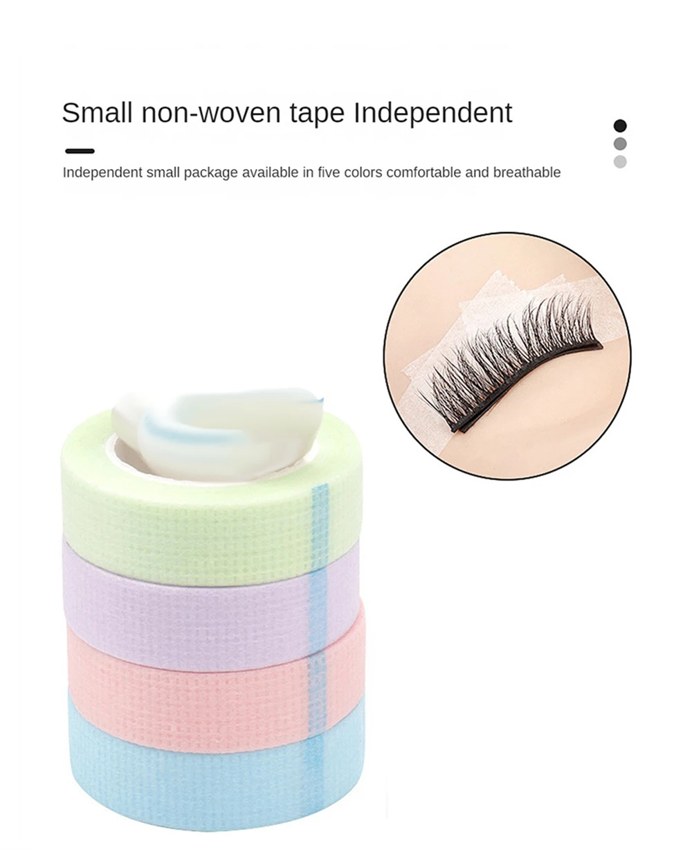 Description Picture 2 of itemRoll Makeup Eye Tapes Eyelash Extension Breathable Easy Tear Individual False Eyelash Lash Tape Anti-allergy