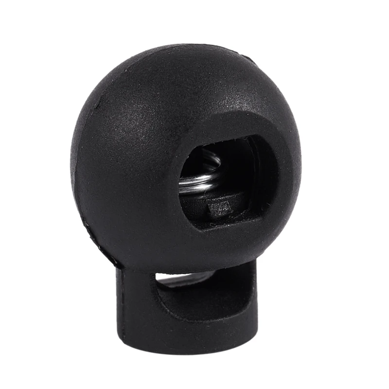 600 Piece Cord Stopper DIY Black Plastic Connector Cord Lock Stopper Switch Cover