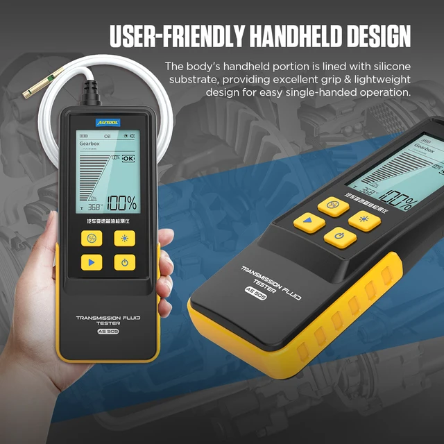 AUTOOL AS505 Car Transmission Fluid Tester Oil Quality Analysis Oil Temp Light Transmittance Display Vehicle Diagnostic Tools 3
