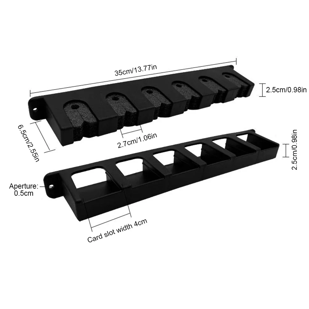 Wall Mount Fishing Rod Holders Vertical Fishing Pole Holders Store 6 Rods Pole Rack for Garage Wall