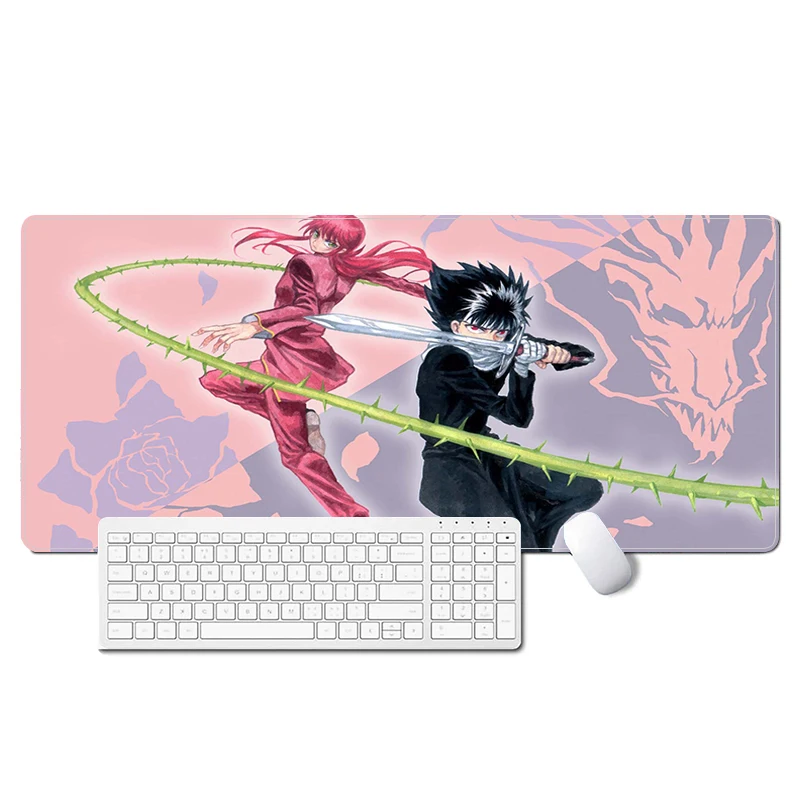 

Xxl Mouse Pad Anime YuYu Hakusho Computer Gaming Accessories Desk Mat Keyboard Non-slip Rubber Mousepad Gamer Pc Cabinet Deskpad