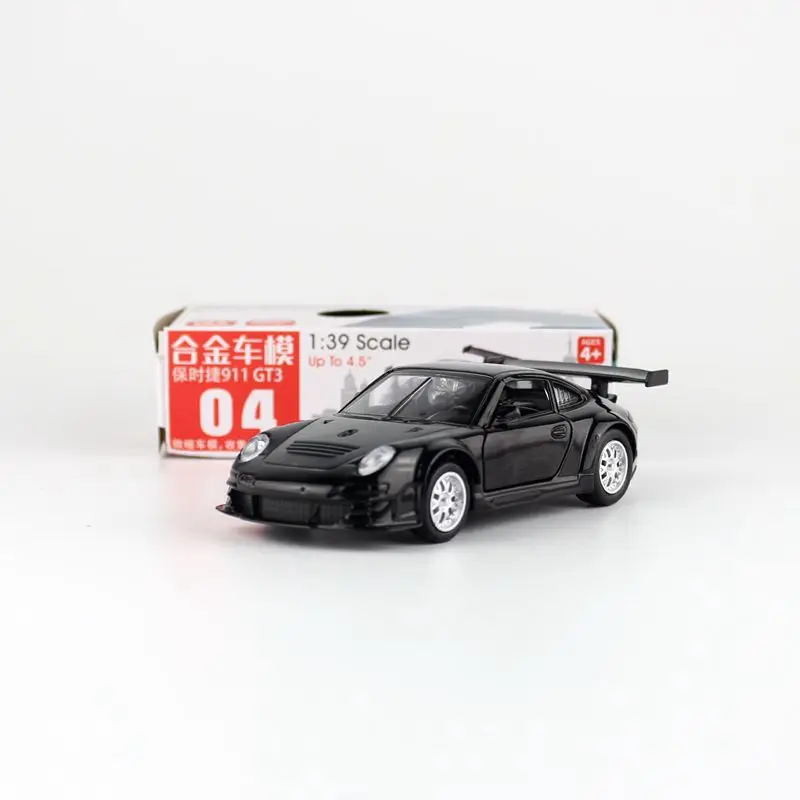 

1:39 Porsche 911 GT3 RSR Alloy pull-back vehicle model Diecast Metal Model Car Random color