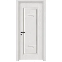 One-stop Service Cheap Steel Wood Interior Door WPC 6 Panel Bedroom Doors With Lock 2