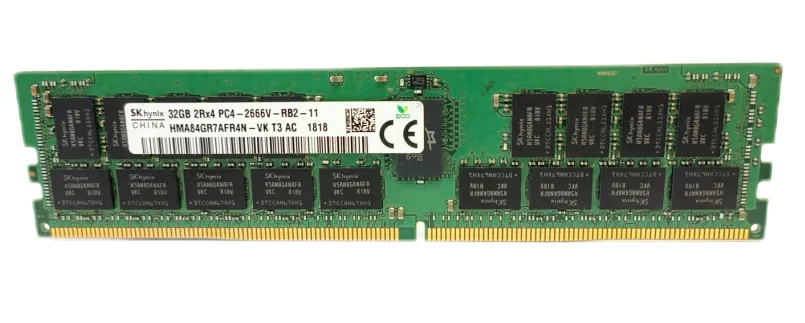 Hynix-サーバーメモリ,32GB,2666v,2x4,pc4,2666mhz,ecc,reg,rdimm,ram