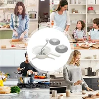 Broyeur alimentaire à manivelle équipé de 3 disques de broyage broyeur alimentaire pour fruits et légumes adapté à la sauce tomate purée de pommes de terre 2