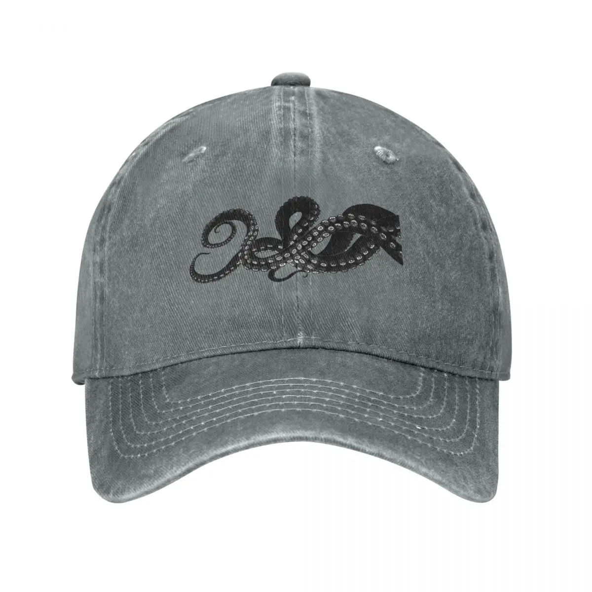 

Get Kraken Baseball Caps Snapback Washed Denim Hats Outdoor Adjustable Casquette Streetwear Baseball Cowboy Hat for Unisex