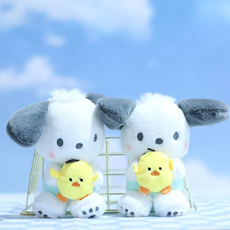 

1 шт. брелоки Sanrio Pacha в виде собаки, мягкие плюшевые брелоки с милым мультяшным животным, подвеска для сумки, брелок для детей, подарок