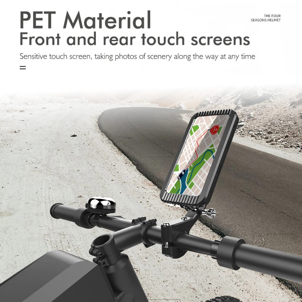 All-Weather Transparent Phone Holder with Dual Touch Screens