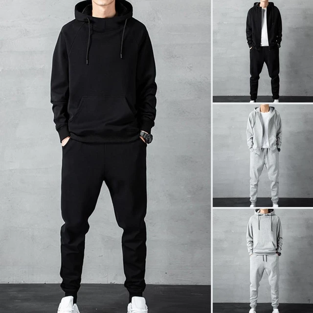 Men Solid Color Fleece Casual Sets Spring Men's Hoodies and Pants Two-Piece  Tracksuit Sportswear Set - China Solid Color Tracksuit and Fleece Sweatsuit  price | Made-in-China.com