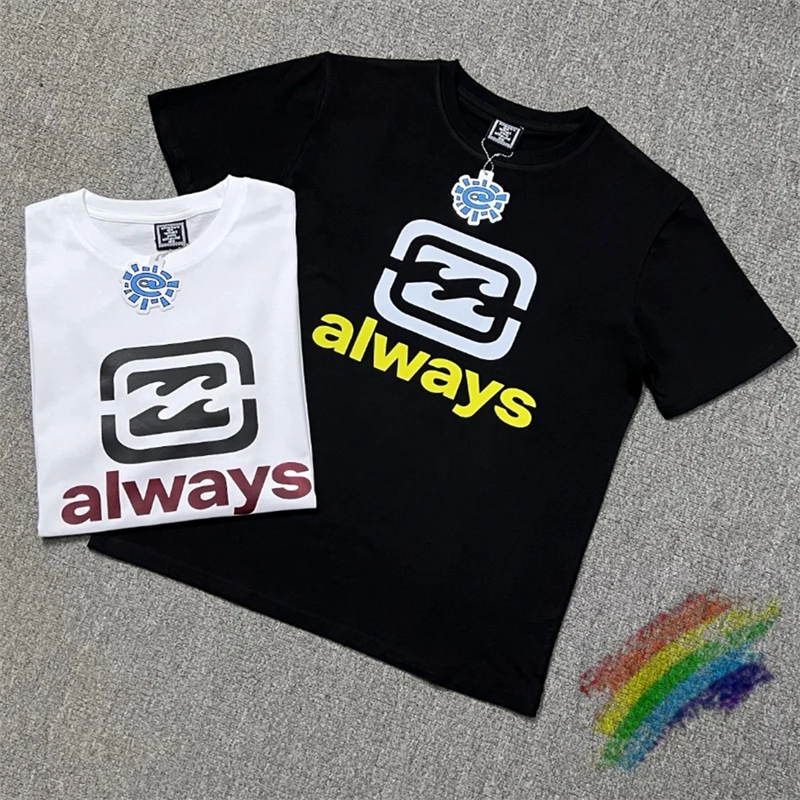 

Черно-белые футболки ADWYSD с большим логотипом, с коротким рукавом